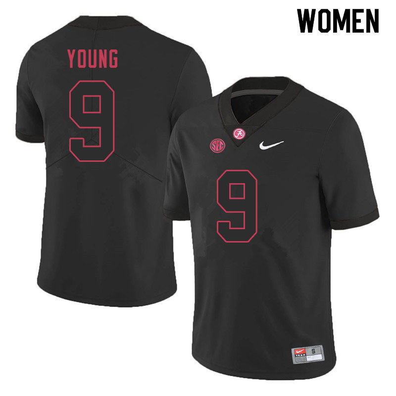 Women's Alabama Crimson Tide Bryce Young #9 2020 Black College Stitched Football Jersey 23LC072YE